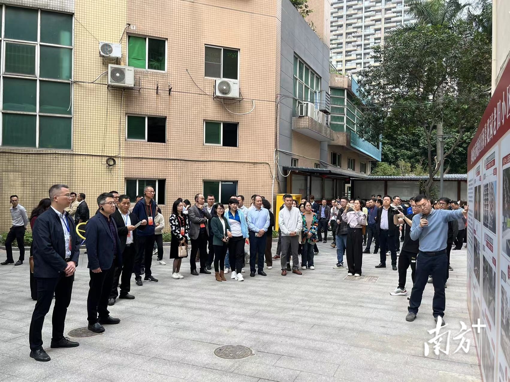 同德社区海景花园老旧小区考察现场。 桂城宣办供图 同德社区海景花园老旧小区考察现场。 桂城宣办供图