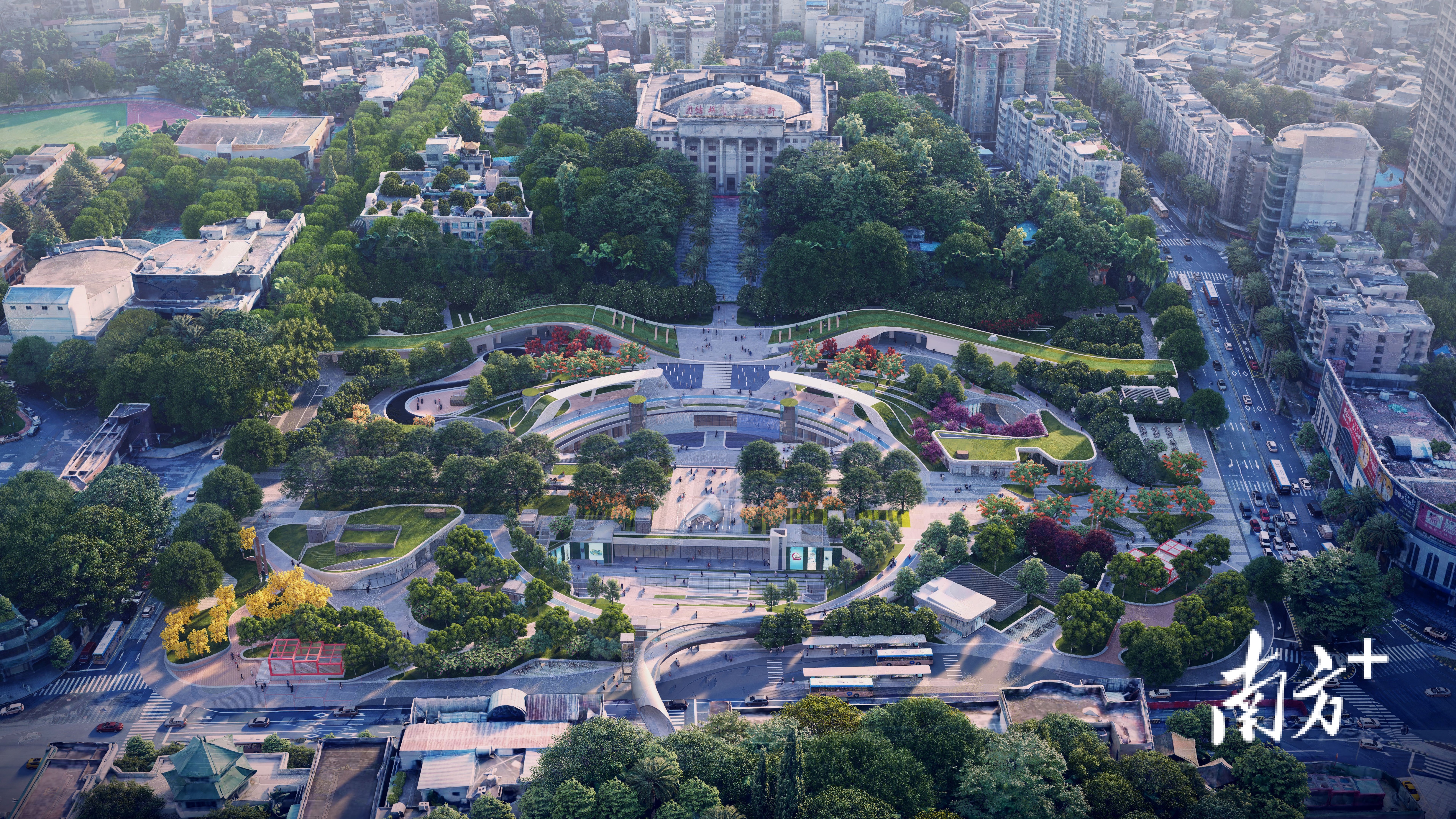 大良钟楼站TOD项目效果图。&nbsp; &nbsp;大良街道供图