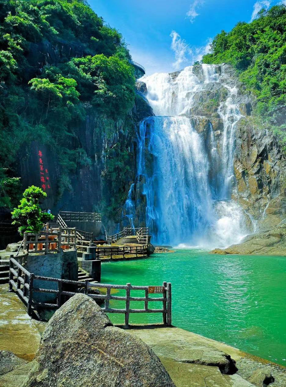 龙归瀑布。图源：智游梅州