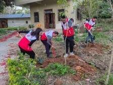 同绘绿美新图景！兴宁市兴田街道开展义务植树活动