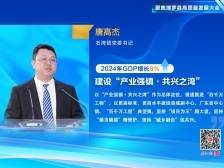 石湾镇党委书记唐高杰：锚定“产业强镇·共兴之湾”，力争GDP增长8%
