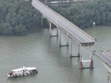 今早南沙沥心沙大桥附近能见度良好，无大雾遮挡