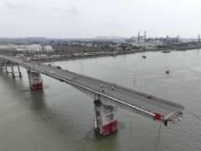 沥心沙大桥19号墩倾斜严重，将进一步拆除19号-20号墩跨梁