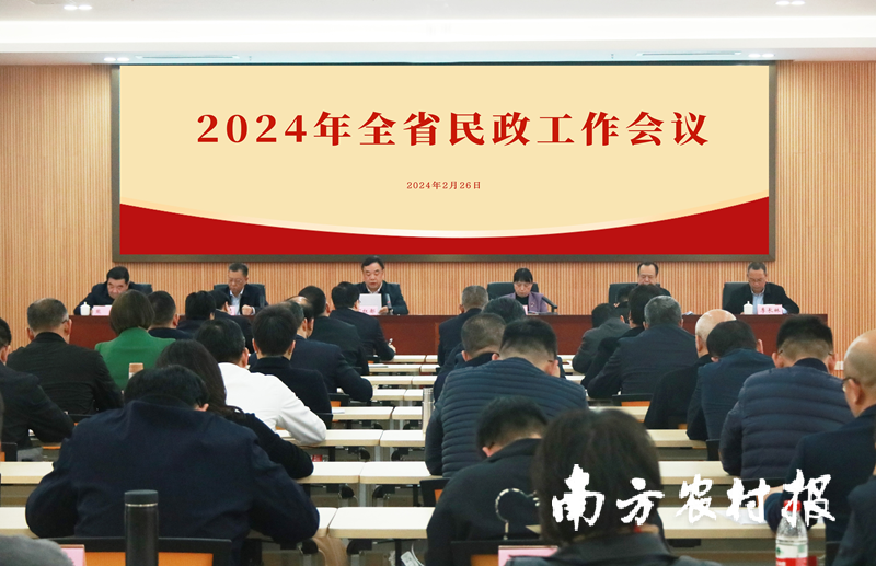 2月26日，使命广东省夷易近政厅召开2024年全省夷易近政使命团聚。增长政