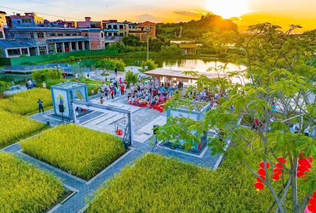 儒溪村打造的绿美生态小公园，让村民们获得了实实在在的幸福感。