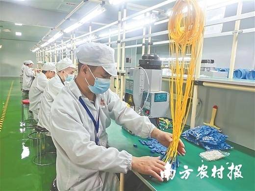 当地群众在园区企业就业。