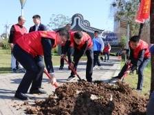 结对共建绿美林，南沙珠江街开展义务植树活动